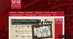 Desktop Screenshot of divadloprostejov.cz